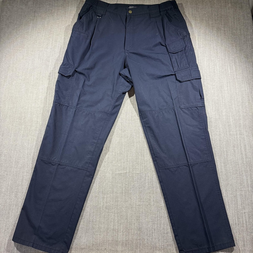5.11 Tactical Cargo Pants Mens 36x34 Blue Polyester Cotton Utility 74273